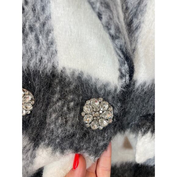 NWT J. Crew Sold Out Relaxed Topcoat Italian Brushed Buffalo Ccheck Size XL - Picture 5 of 9